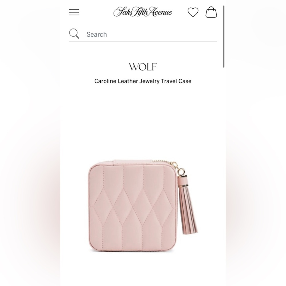 WOLF Caroline Leather Jewelry Travel Case (NEW|NEVER USED)